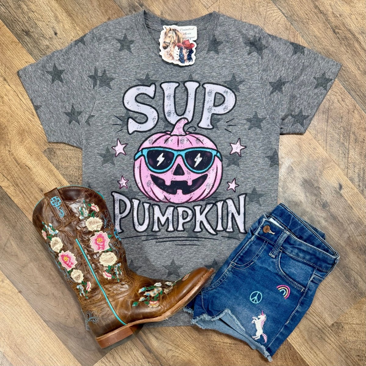 Sup Pumpkin | Kids Cool Country Tees - Painted Aces Boutique
