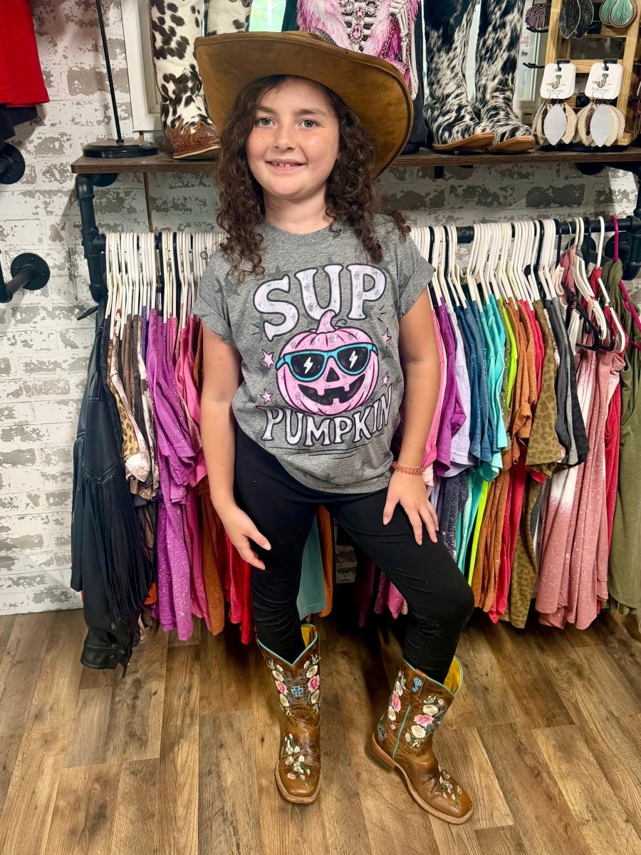 Sup Pumpkin | Kids Cool Country Tees - Painted Aces Boutique