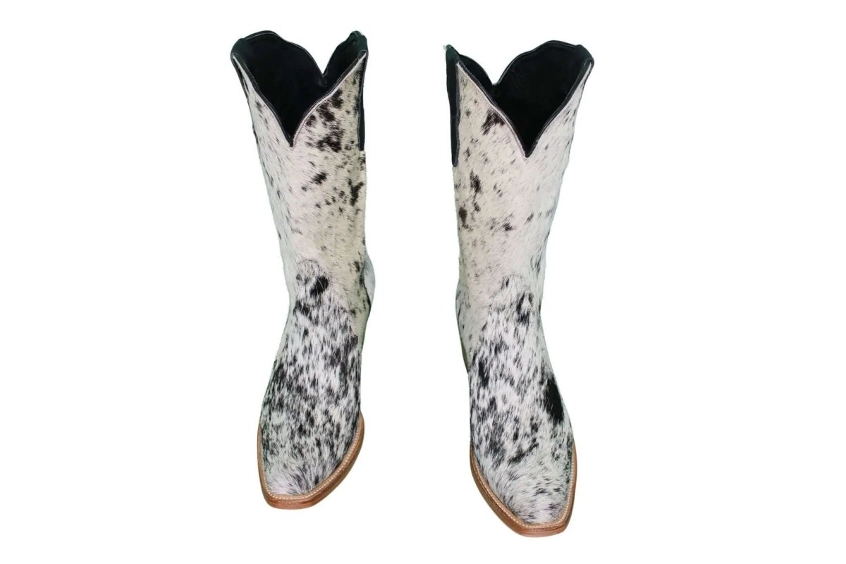 The Carmen Cowhide Boots – Size 10 - Painted Aces Boutique