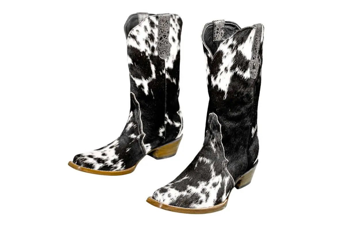 The Carmen Cowhide Boots – Size 10.5 - Painted Aces Boutique