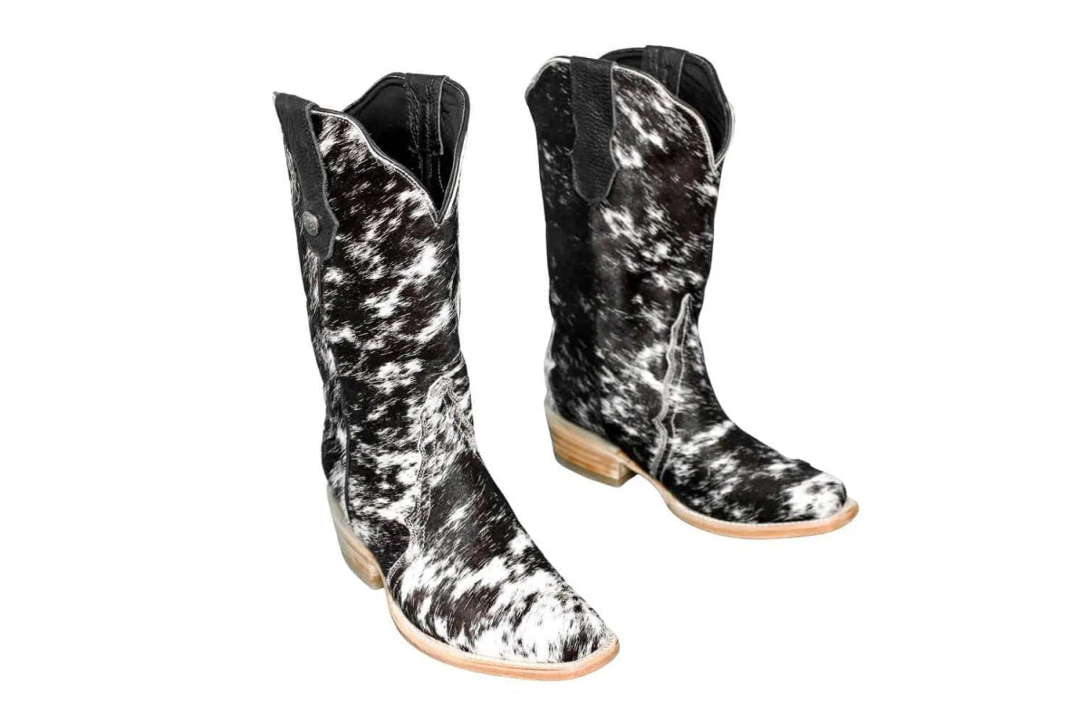 The Carmen Cowhide Boots – Size 6 - Painted Aces Boutique