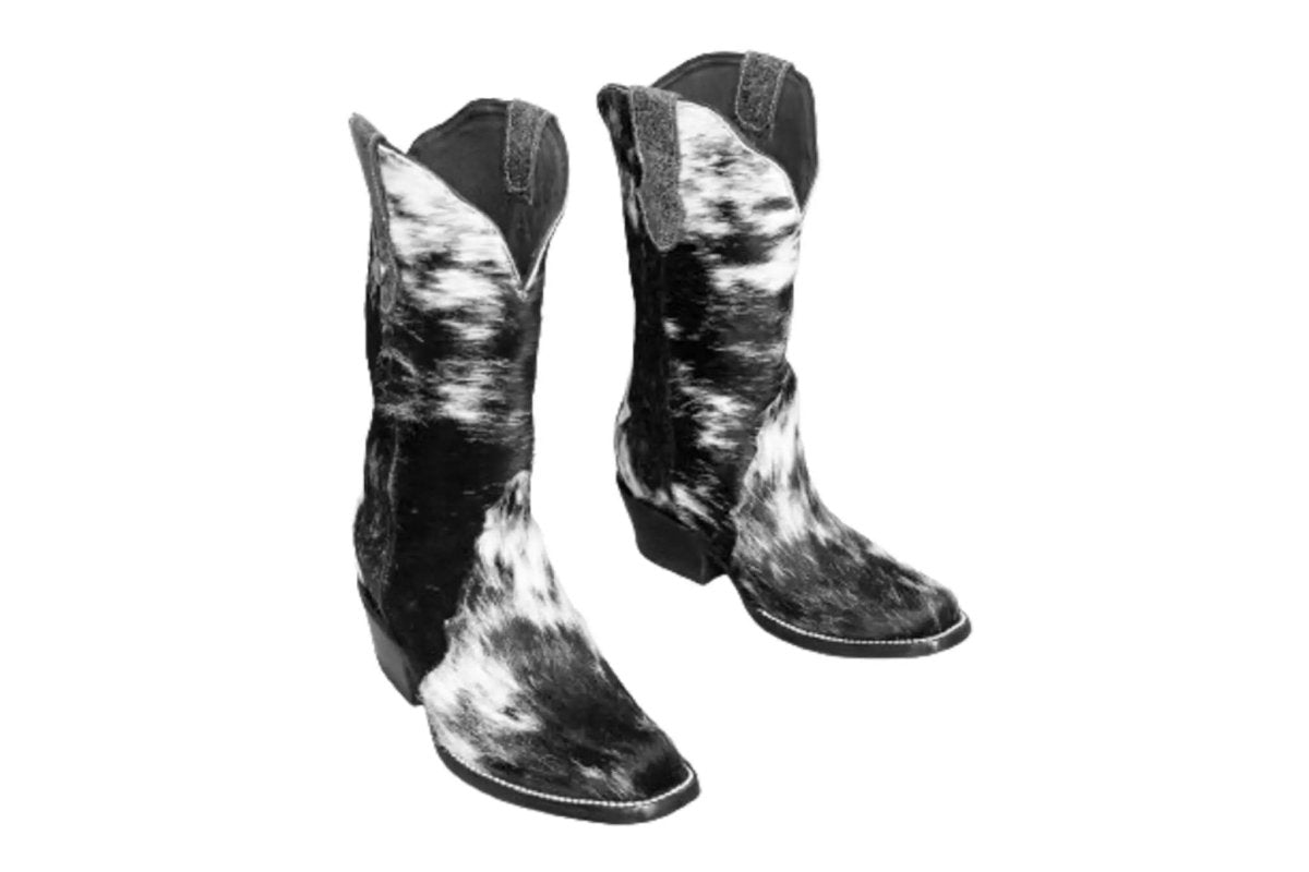 The Carmen Cowhide Boots – Size 7 - Painted Aces Boutique