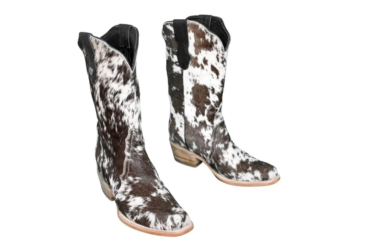 The Carmen Cowhide Boots – Size 7.5 - Painted Aces Boutique