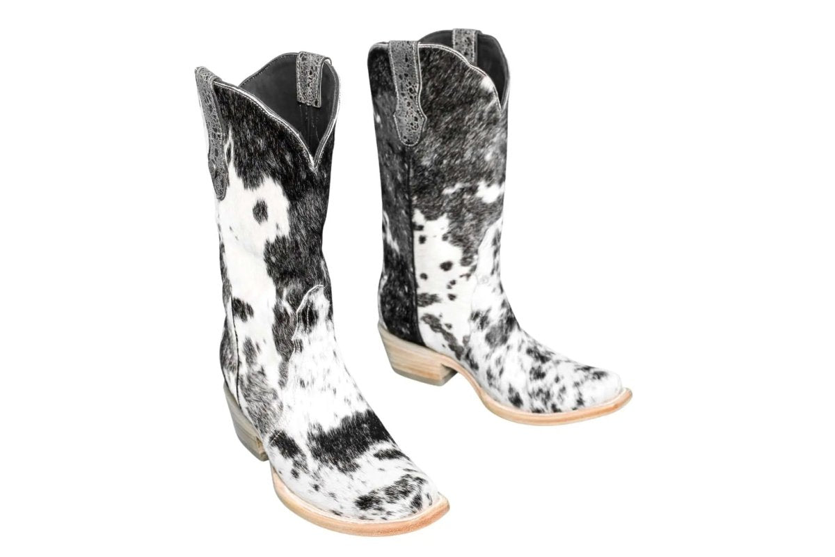 The Carmen Cowhide Boots – Size 8 - Painted Aces Boutique