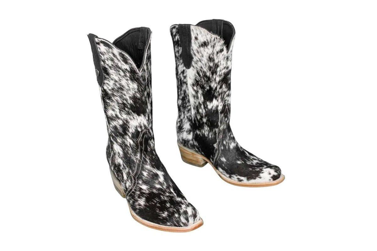The Carmen Cowhide Boots – Size 9 - Painted Aces Boutique