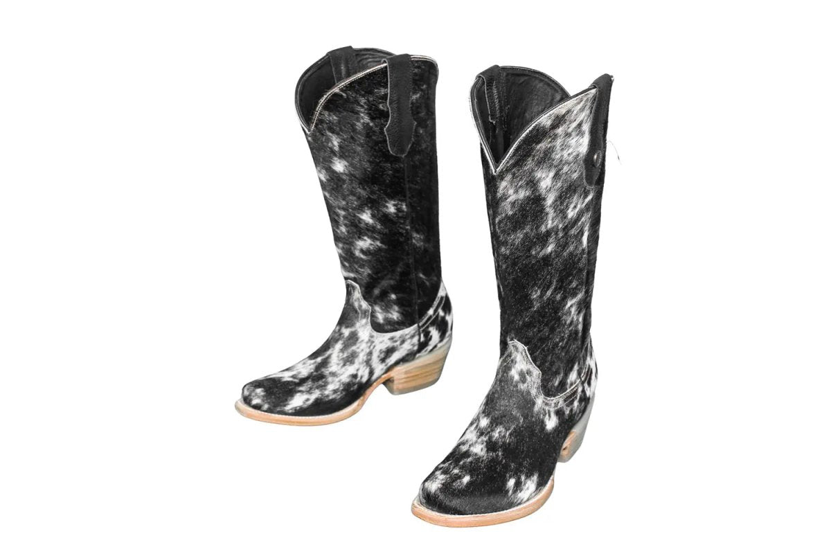 The Dakota Cowhide Boots - Size 7 US - Painted Aces Boutique