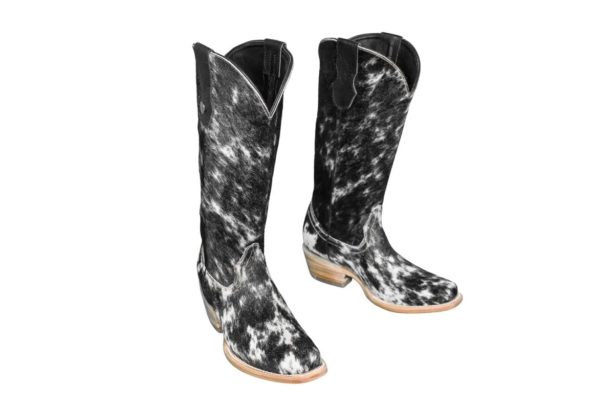 The Dakota Cowhide Boots - Size 7 US - Painted Aces Boutique