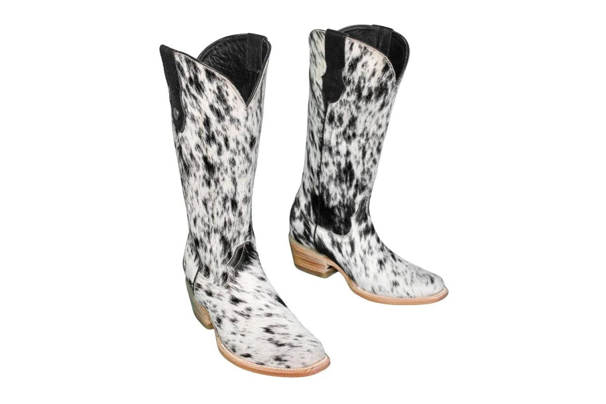 The Dakota Cowhide Boots - Size 7.5 US - Painted Aces Boutique