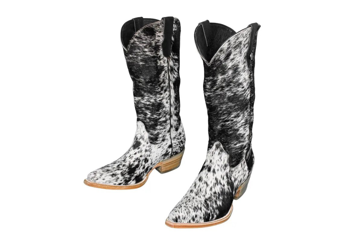 The Dakota Cowhide Boots - Size 8.5 US - Painted Aces Boutique