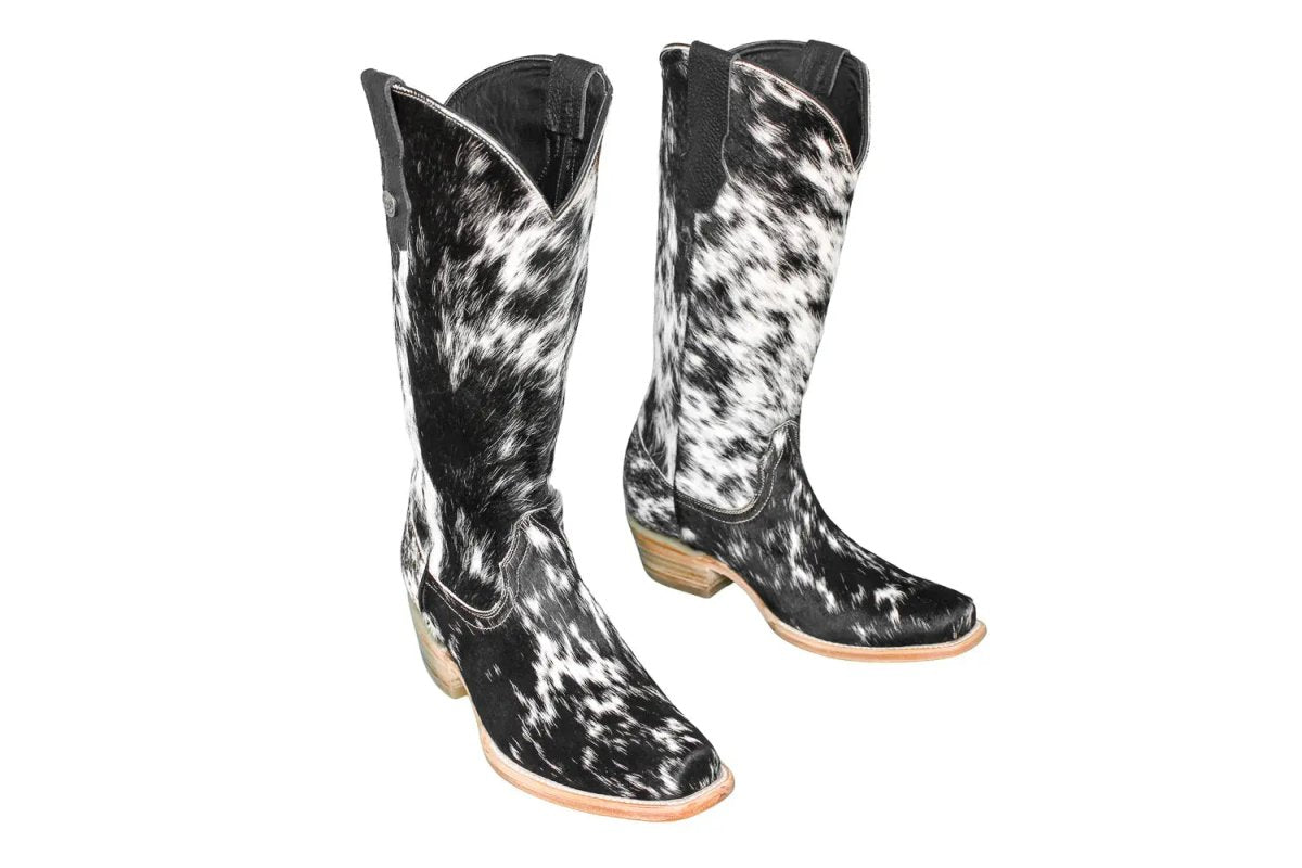 The Dakota Cowhide Boots - Size 9.5 US - Painted Aces Boutique
