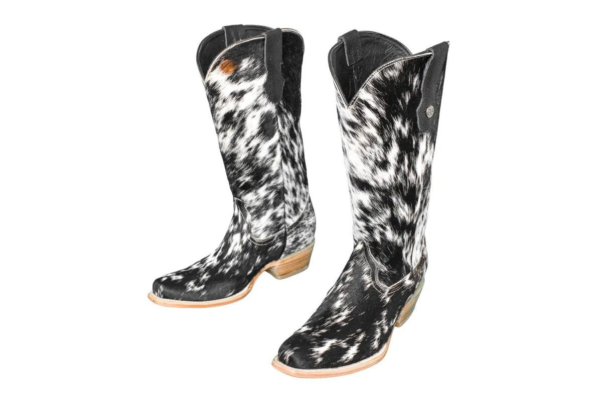 The Dakota Cowhide Boots - Size 9.5 US - Painted Aces Boutique