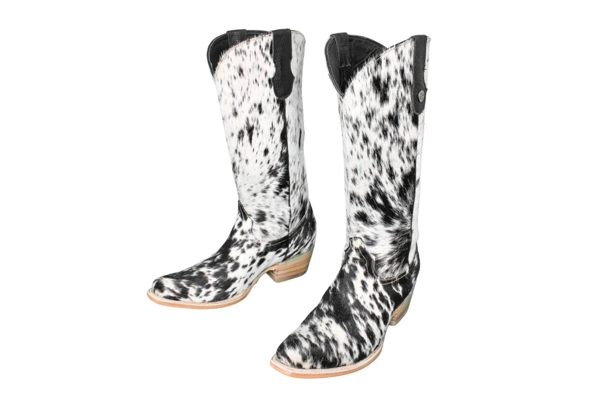 The Dakota Tall Cowhide Boots - Size 10 US - Painted Aces Boutique