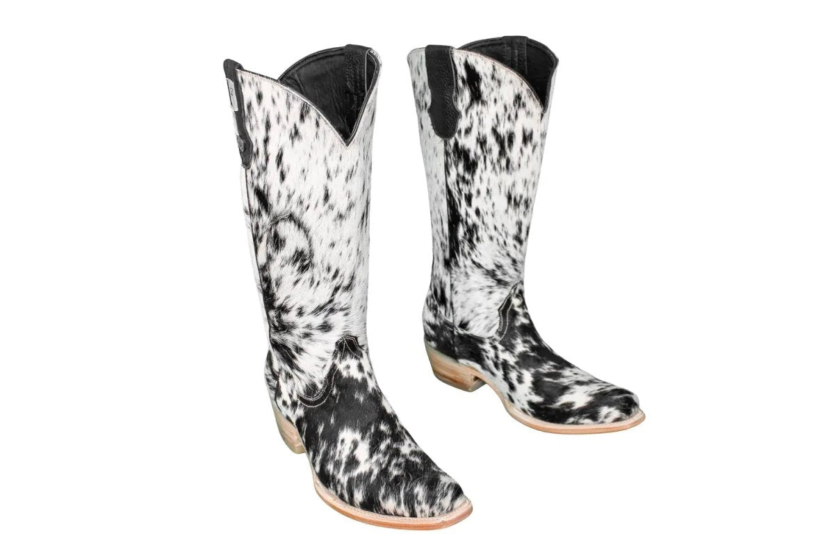 The Dakota Tall Cowhide Boots - Size 10 US - Painted Aces Boutique