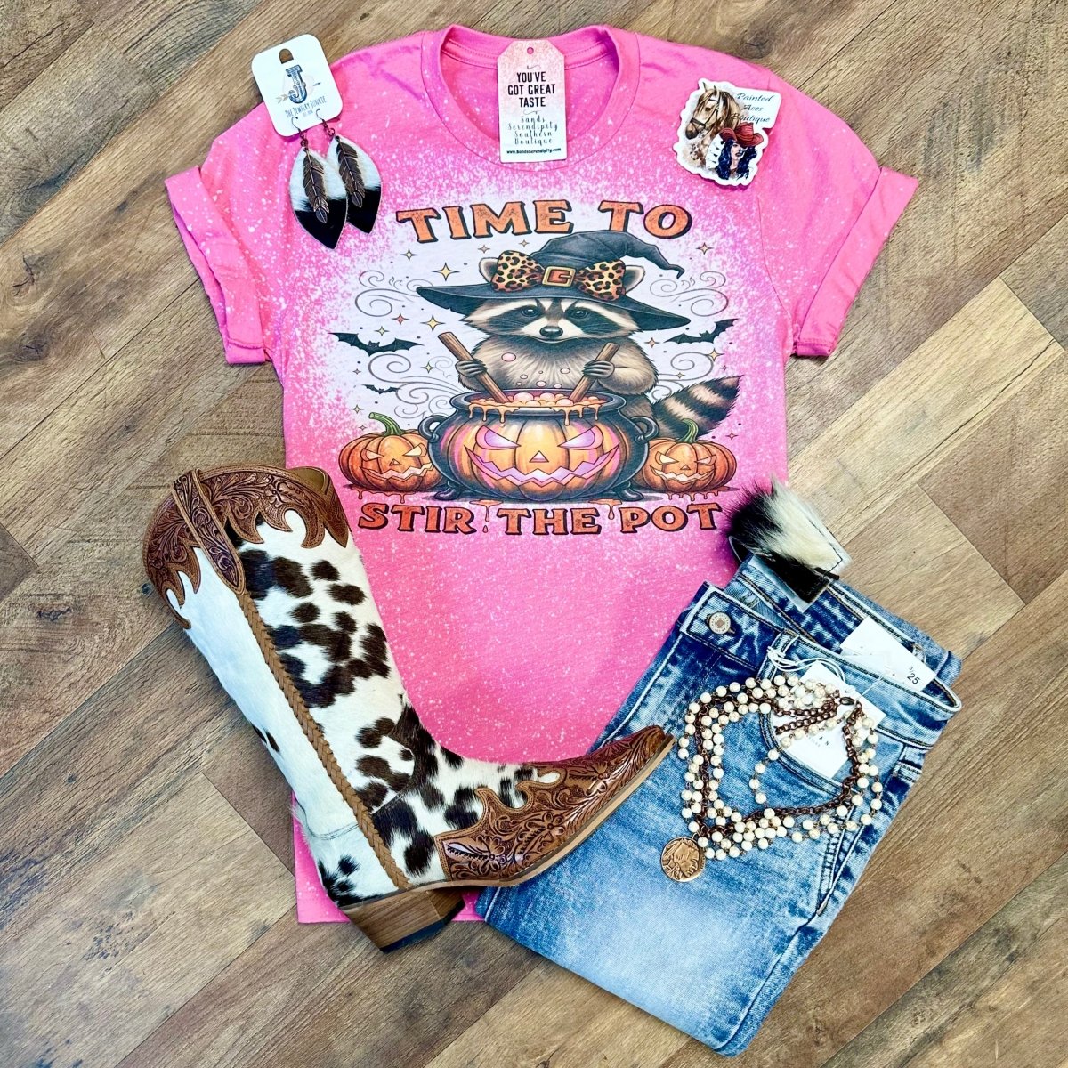 Time To Stir The Pot | Fall Vibes Graphic T-Shirt - Painted Aces Boutique