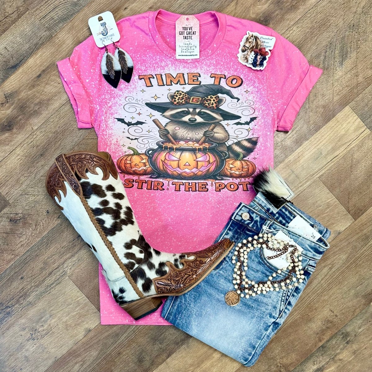 Time To Stir The Pot | Fall Vibes Graphic T-Shirt - Painted Aces Boutique