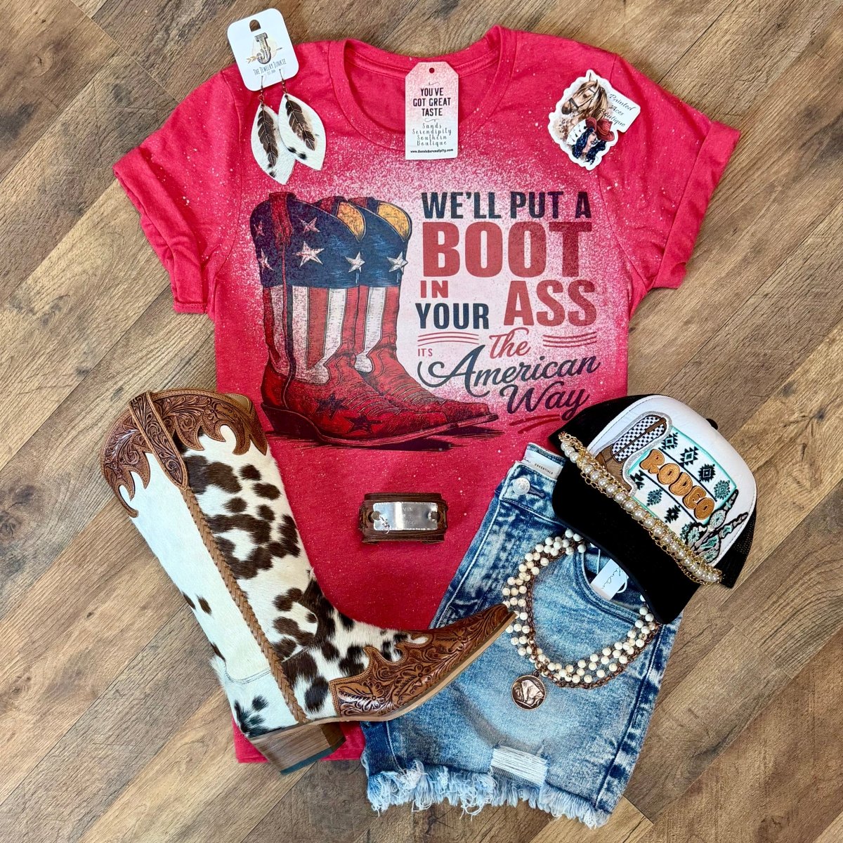 Well Put A Boot In Your 🇺🇸🇺🇸🇺🇸 - Painted Aces Boutique