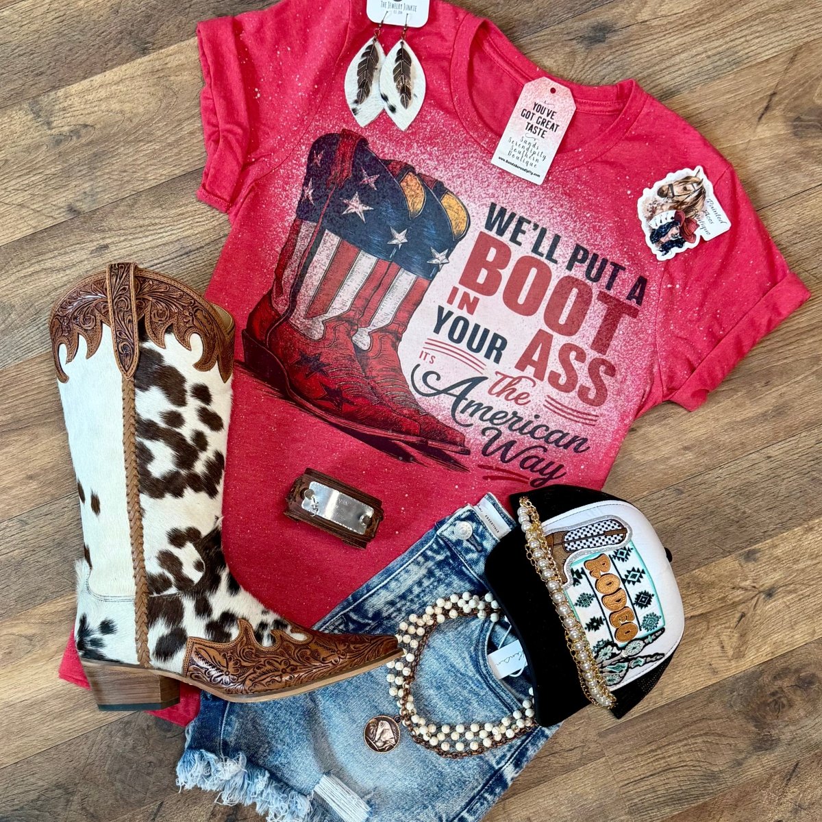Well Put A Boot In Your 🇺🇸🇺🇸🇺🇸 - Painted Aces Boutique