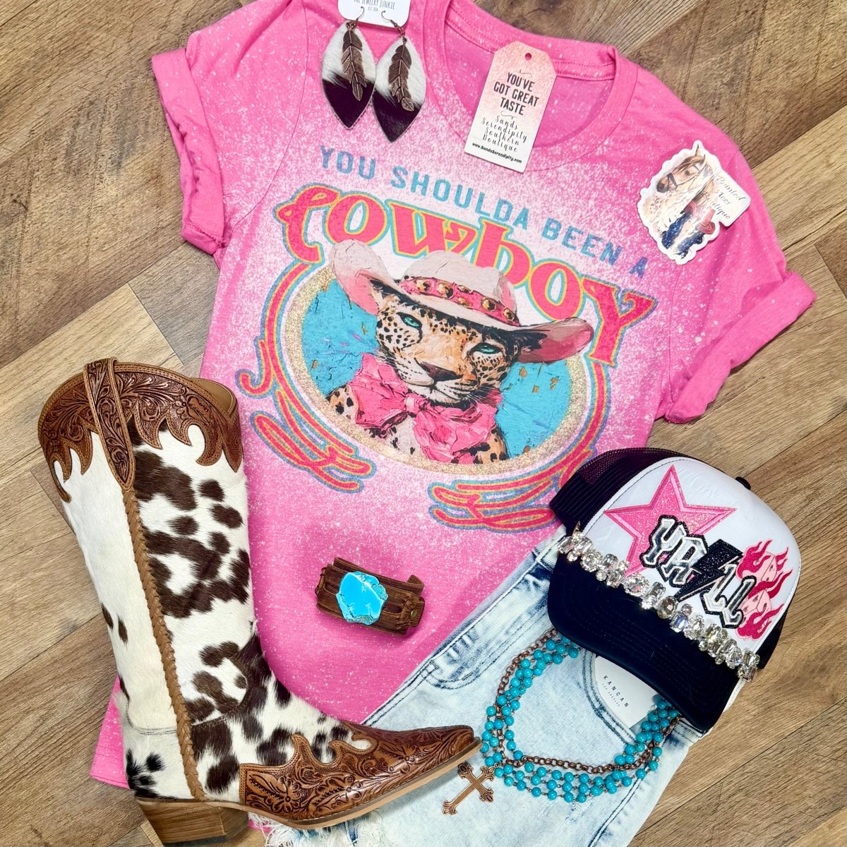 You Should’ve Been A Cowboy | Boot Scootin' Tees - Painted Aces Boutique