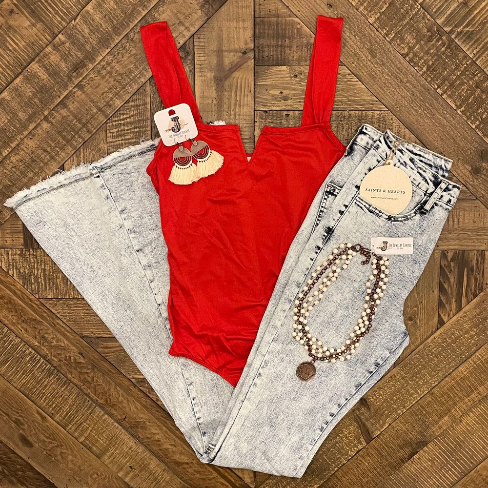 
                      
                        Red V Trim Bodysuit - Sands Serendipity Boutique
                      
                    