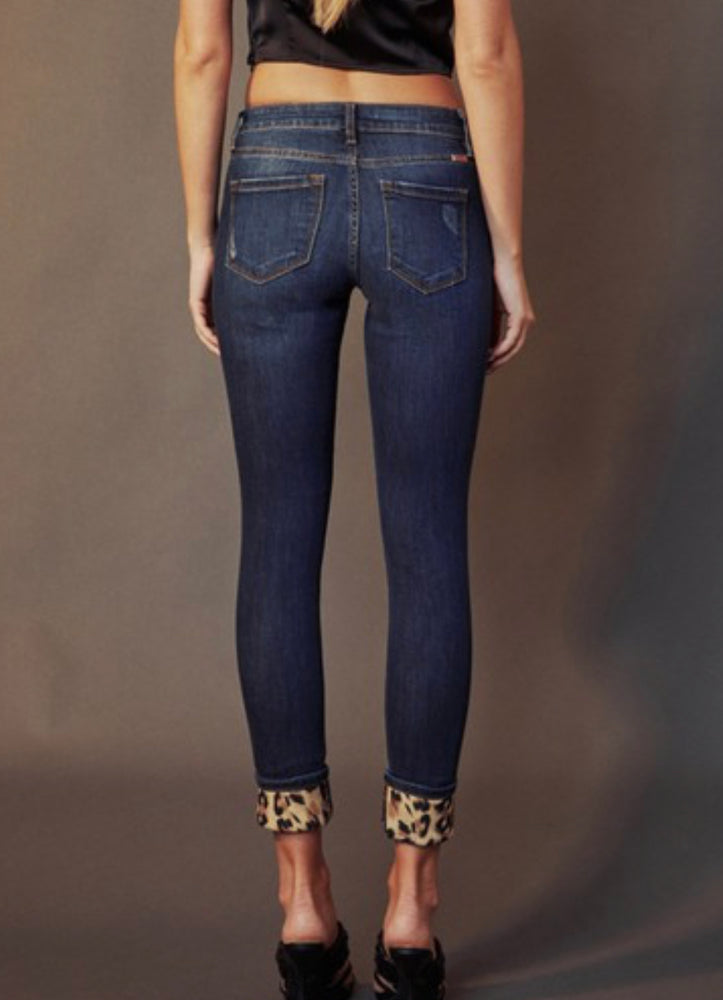 
                      
                        Mid Rise Leopard Patch Skinny Jean - Sands Serendipity Boutique
                      
                    