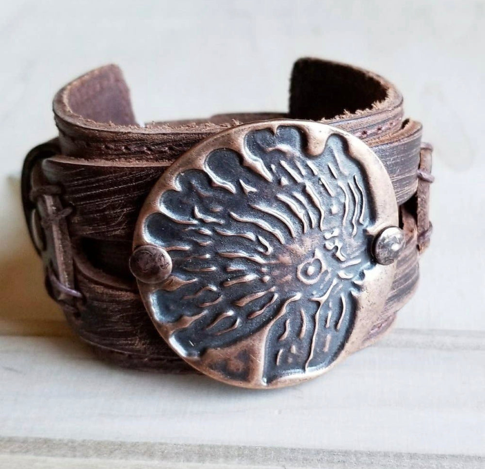 Headdress Leather Cuff