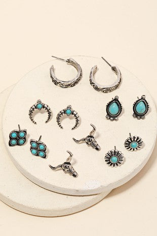 boutique by BKE 3 Pack Western Earring Set - Women's Jewelry in Silver |  Buckle