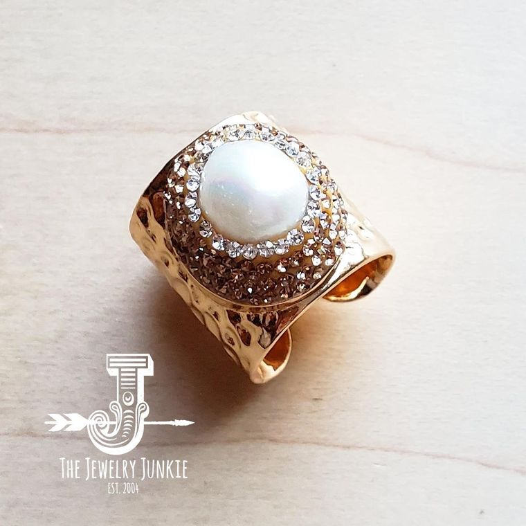 Freshwater Pearl Cuff Ring - Sands Serendipity Boutique